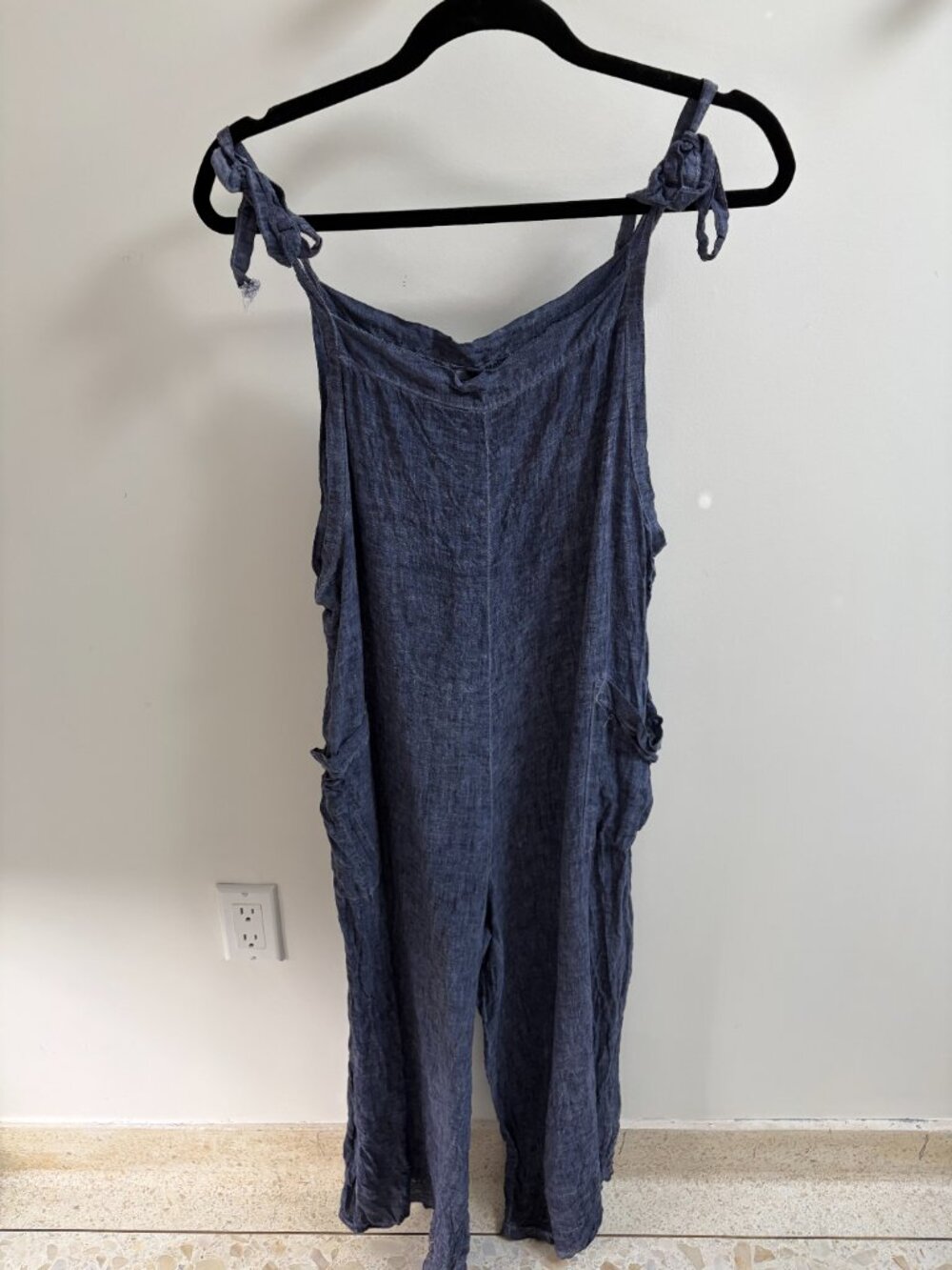 Linen Overalls with Pockets